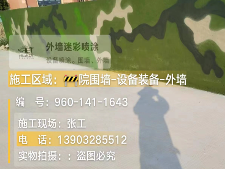彭水 迷彩漆喷涂价格（按平方米计费）